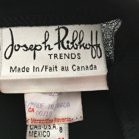 Joseph Ribkoff floor length black halter dress size 8. - Picture 11 of 12